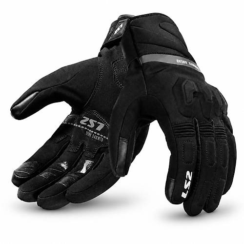 LS2 Jet 3 Waterproof  Siyah K��l�k Motosiklet Eldiveni