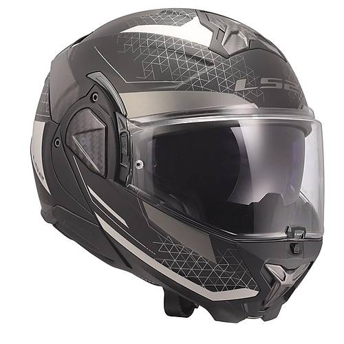 LS2 Advant 2 Astral Mat Gri-Siyah �ene A��l�r Motosiklet Kask�