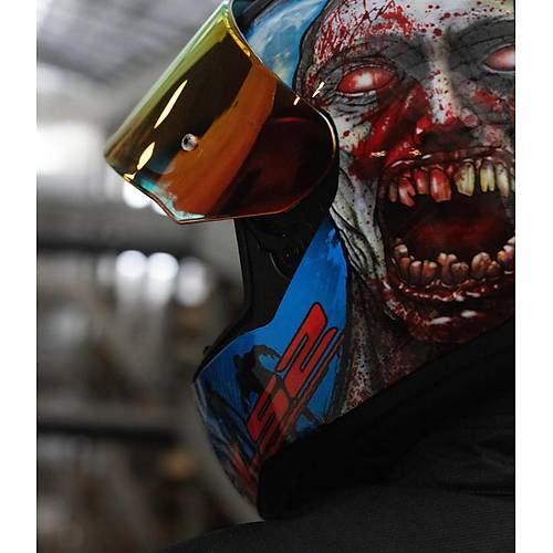Ls2 Rapd 2 Zombe Fullface Motosiklet Kask Krmz Caml