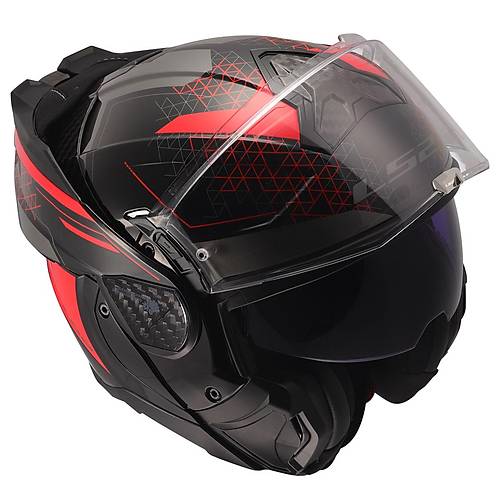 LS2 Advant 2 Astral K�rm�z� �ene A��l�r Motosiklet Kask�