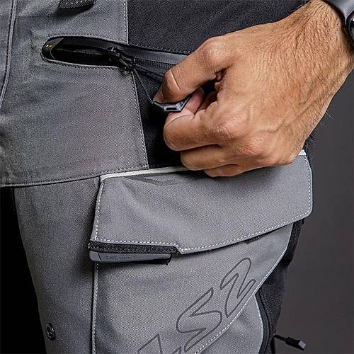 LS2 Apollo Siyah-Gri 4 Mevsim Motosiklet Pantolonu