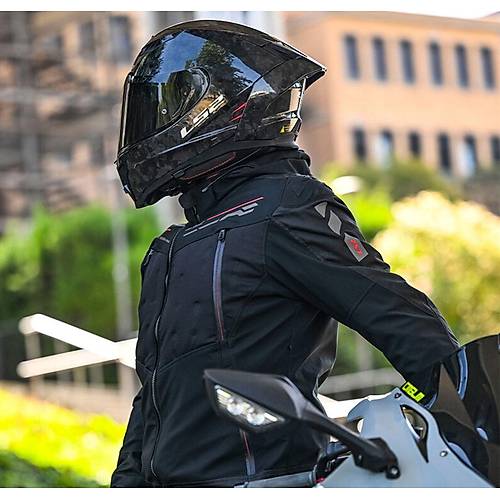 LS2 Z�rcon�um Evo 4 Mevsim Motosiklet Montu Siyah-K�rm�z�