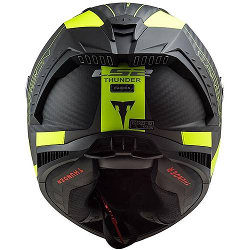 LS2 Thunder Karbon Rac�ng 1 Mat Neon Sar� Full Face Motosiklet Kask�