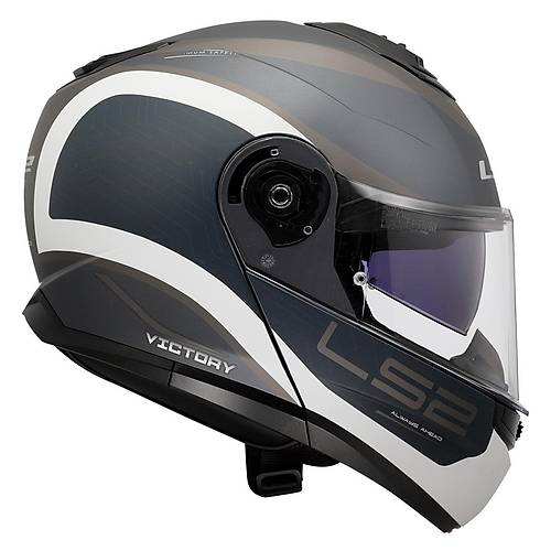 LS2 Strobe 2 Vctory Mat Gri-mavi-kum  ene Alr Motosiklet Kask