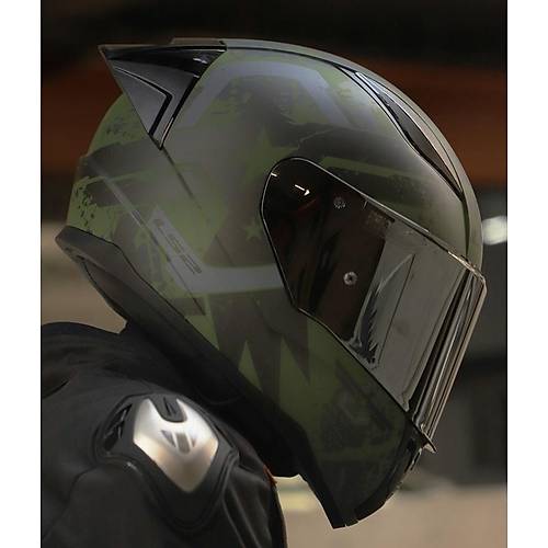 LS2 RAPID 2 RACE THUNDER BIRDS KAPALI MOTOSKLET KASKI GR VZRL