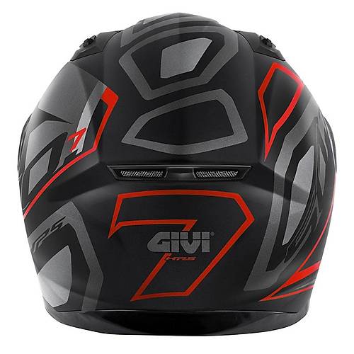 Givi 50.7 Proton Mat T�tan�um-K�rm�z�  Kapal� Motosiklet Kask�