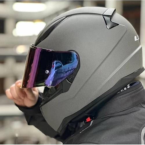 LS2 Rap�d 2 Mat Concrete Full Face Motosiklet Kask� G�kku�a�� Caml�