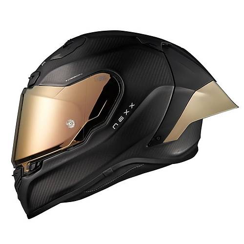 Nexx X.R3R Zero Pro 2 Mat Karbon-Gold  Kapal� Motosiklet Kask�
