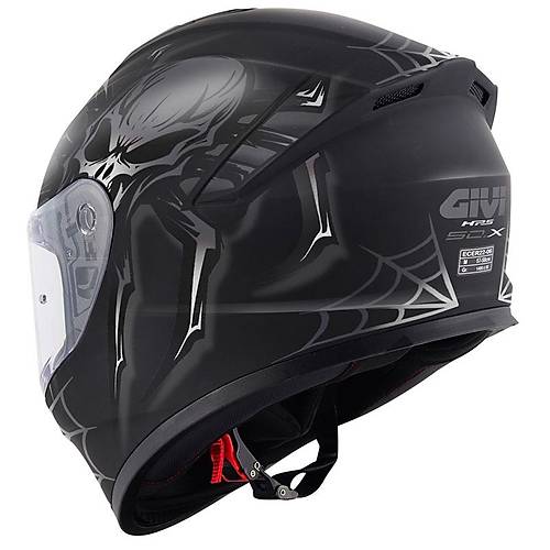 Givi 50.X Arachno Mat Siyah-Gri Kapal� Motosiklet Kask�