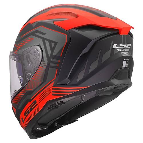 LS2 Challenger 2 Drav�x Mat K�rm�z� Kapal� Motosiklet Kask�