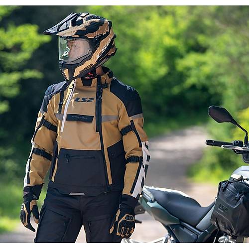LS2 X-Master Kum-Siyah-Gri 4 Mevsim Motosiklet Montu