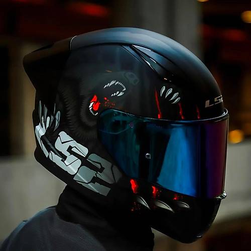 LS2 RAPID 2 RACE CLAWN KAPALI MOTOSKLET KASKI GKKUAI CAMLI