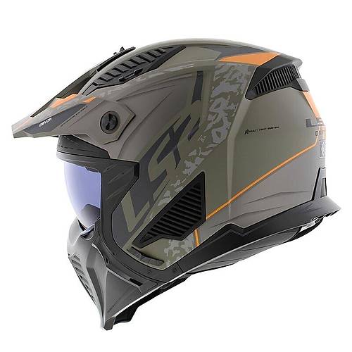 LS2 Dr�fter Devor �ene ��kar�labilir Mod�ler Motosiklet Kask� Mat Kum