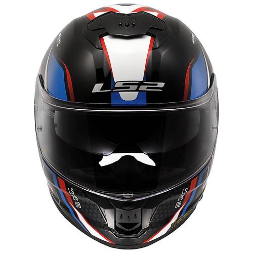 LS2 Stream 2 Tinux Siyah-K�rm�z� Fullface Motosiklet Kask�