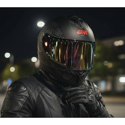 Givi  50.x Snake Mat Karbon Kapal� Motosiklet Kask� Spectra G�kku�a�� Caml�