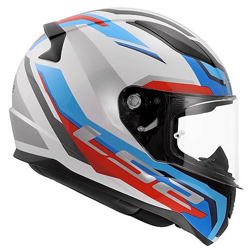 Ls2 Rap�d 2 Hyper Full Face Motosiklet Kask� Beyaz - Mavi - K�rm�z�