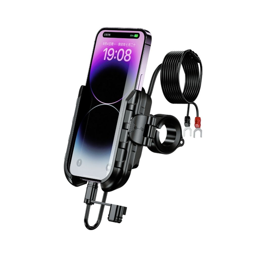 Nukrotech MR PLUS USB-C �arjl� Klipsli Motosiklet Telefon Tutucu