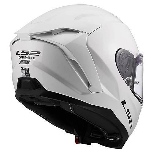 LS2 Challenger 2 Beyaz Kapal� Motosiklet Kask�
