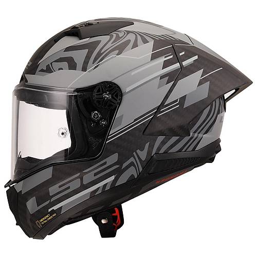 LS2 Thunder Karbon Gp Aero Polar Siyah Full Face Motosiklet Kask�