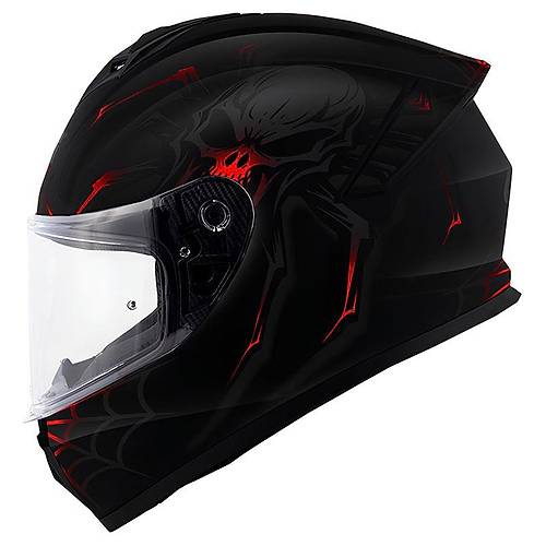Givi 50.X Arachno Mat Siyah-K�rm�z� Kapal� Motosiklet Kask�