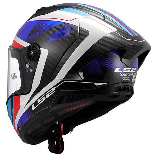 LS2 Thunder Karbon Gp Aero Raute Mavi-K�rm�z� Full Face Motosiklet Kask�