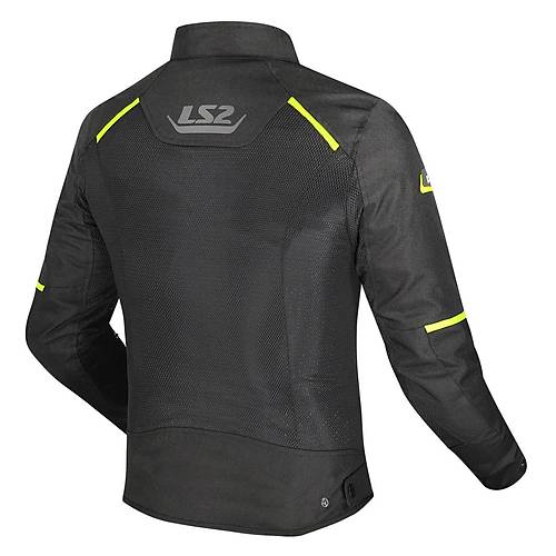 LS2 Breeze Siyah-Neon Sar� Yazl�k Motosiklet Montu