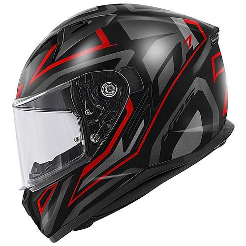 Givi 50.7 Proton Mat T�tan�um-K�rm�z�  Kapal� Motosiklet Kask�