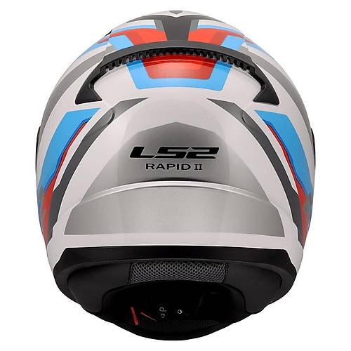 Ls2 Rap�d 2 Hyper Full Face Motosiklet Kask� Beyaz - Mavi - K�rm�z�
