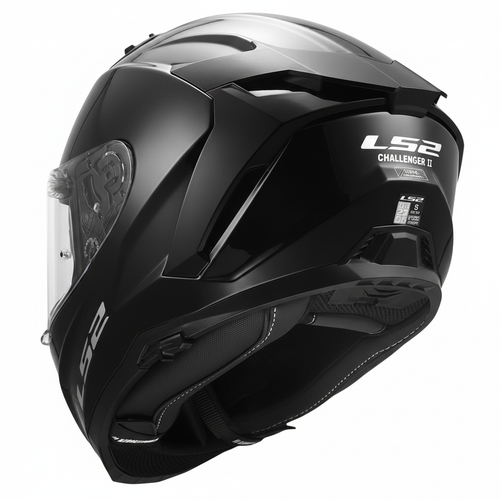 LS2 Challenger 2  Siyah Kapal� Motosiklet Kask�