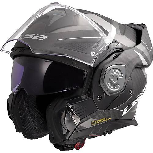 LS2 Advant X Karbon Horizon  Mat G�m��-Gri �ene A��l�r Motosiklet Kask�
