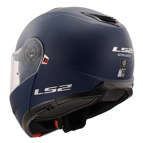 LS2 Strobe 2 Mat Navy Mavi ene Alr Motosiklet Kask