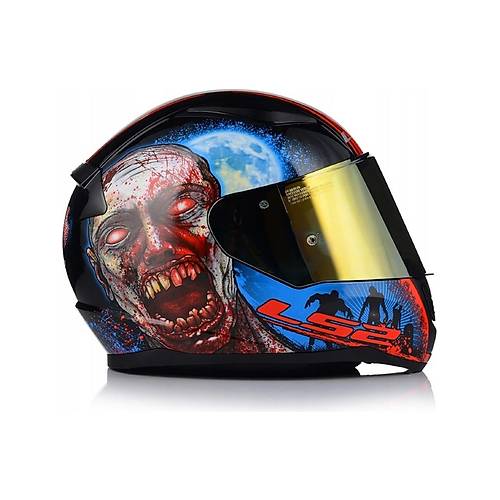 LS2 Rapd 2 Zombe Fullface Motosiklet Kask Gold Caml