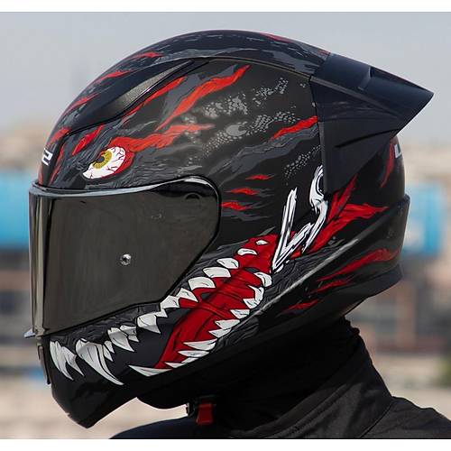 LS2 Rapd 2 Race Kaju Fullface Motosiklet Kask Gri Caml