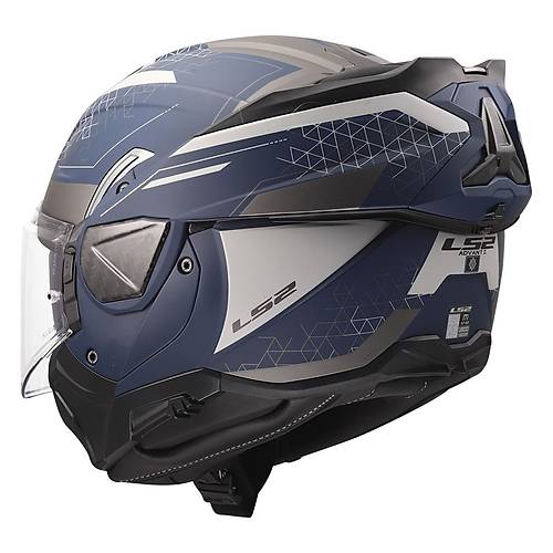 LS2 Advant 2 Astral Mat Mavi ene Alr Motosiklet Kask