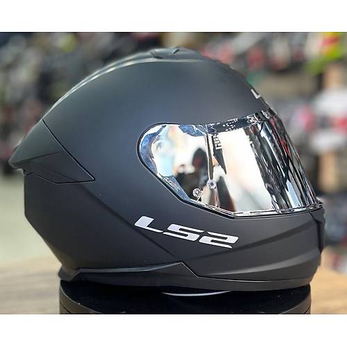 LS2 Stream 2 Mat Siyah Full Face Motosiklet Kask� Gri Caml�