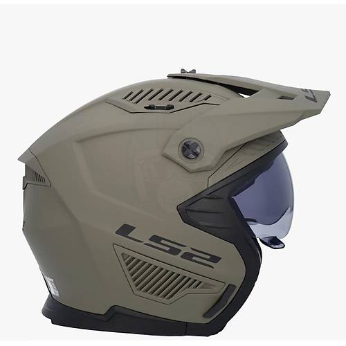 LS2 Dr�fter �ene ��kar�labilir Mod�ler Motosiklet Kask� Mat Kum