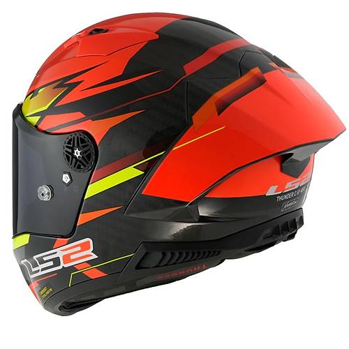 LS2 Thunder Karbon Gp Aero F�re K�rm�z�-Siyah Full Face Motosiklet Kask�