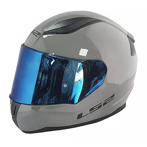 LS2 Rapd 2 Nardo Gri Fullface Motosiklet Kask Mavi Caml