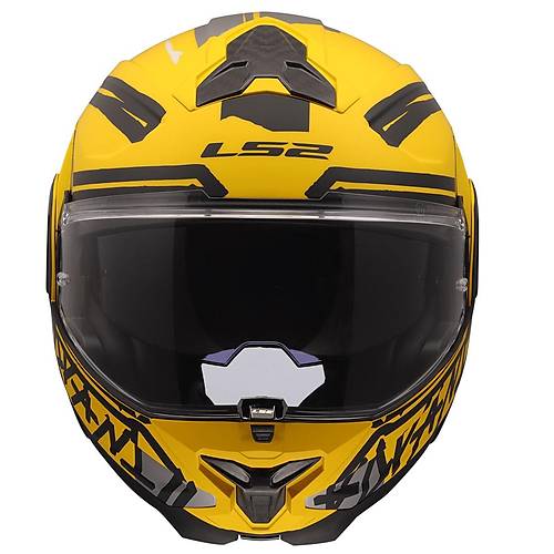 LS2 Advant 2 Tape Mat Sar�-Siyah �ene A��l�r Motosiklet Kask�