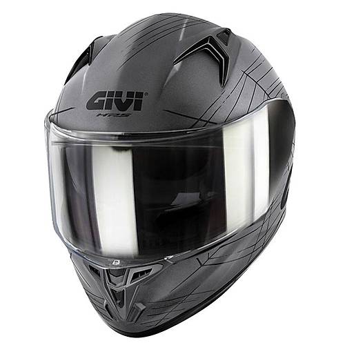 Givi 50.7 Phob�a Mat T�tan�um-Siyah Kapal� Motosiklet Kask�