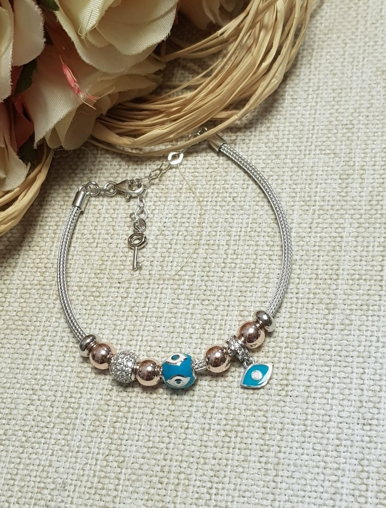 Pandora Modeli Charm Gümüş Bileklik