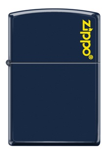 Zippo Çakmak Mat Lacivert Sarı Yazılı