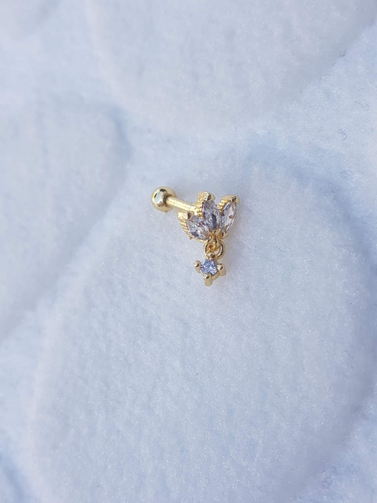 Tragus Küpe Piercing Çelik