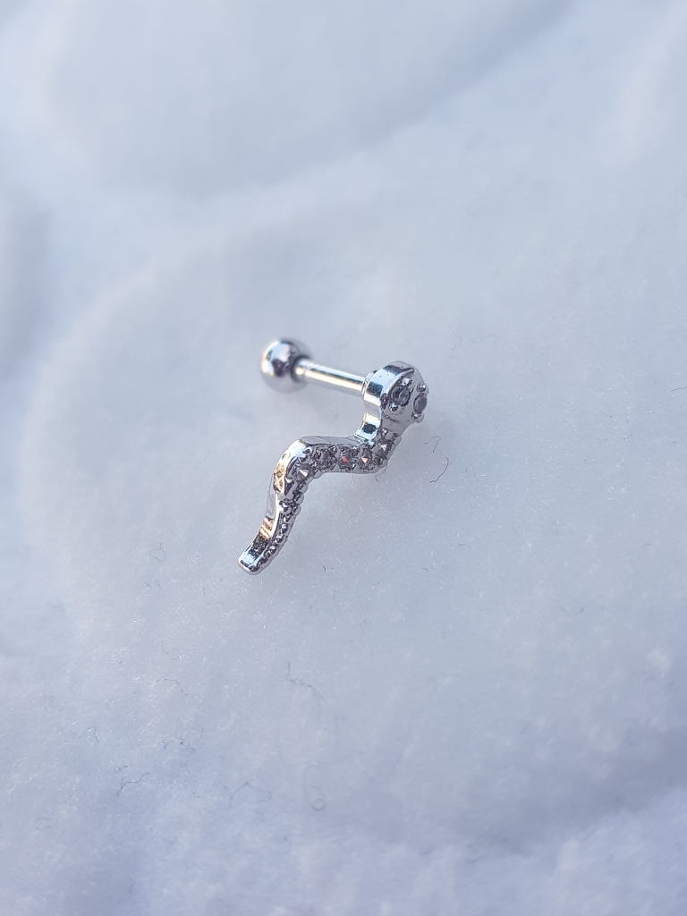 Çelik Tragus Küpe Piercing