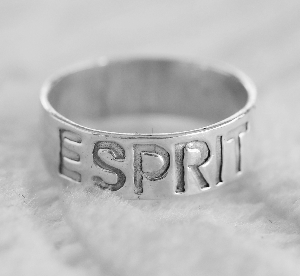 ESPRIT Yazılı 925 Ayar Gümüş Alyans