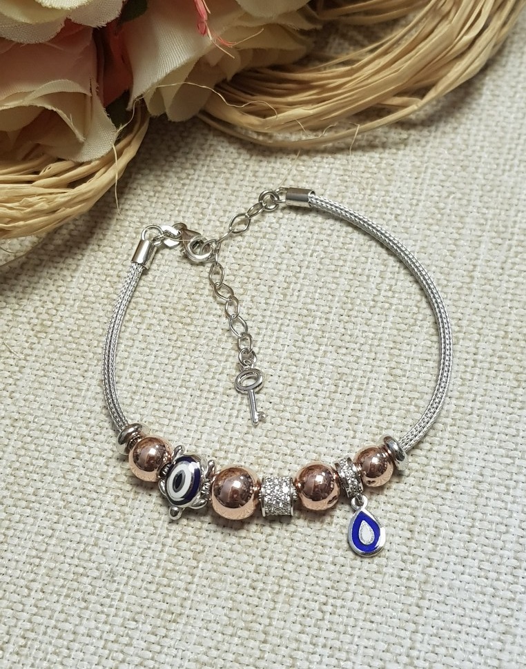 Pandora Modeli Charm Gümüş Bileklik