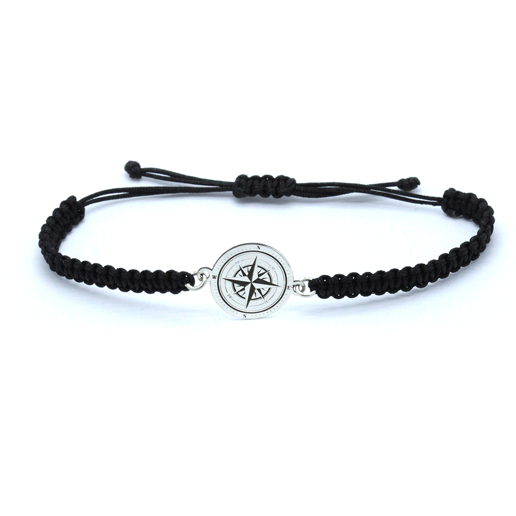 Pusula Makrome Gümüş Dizayn Bileklik