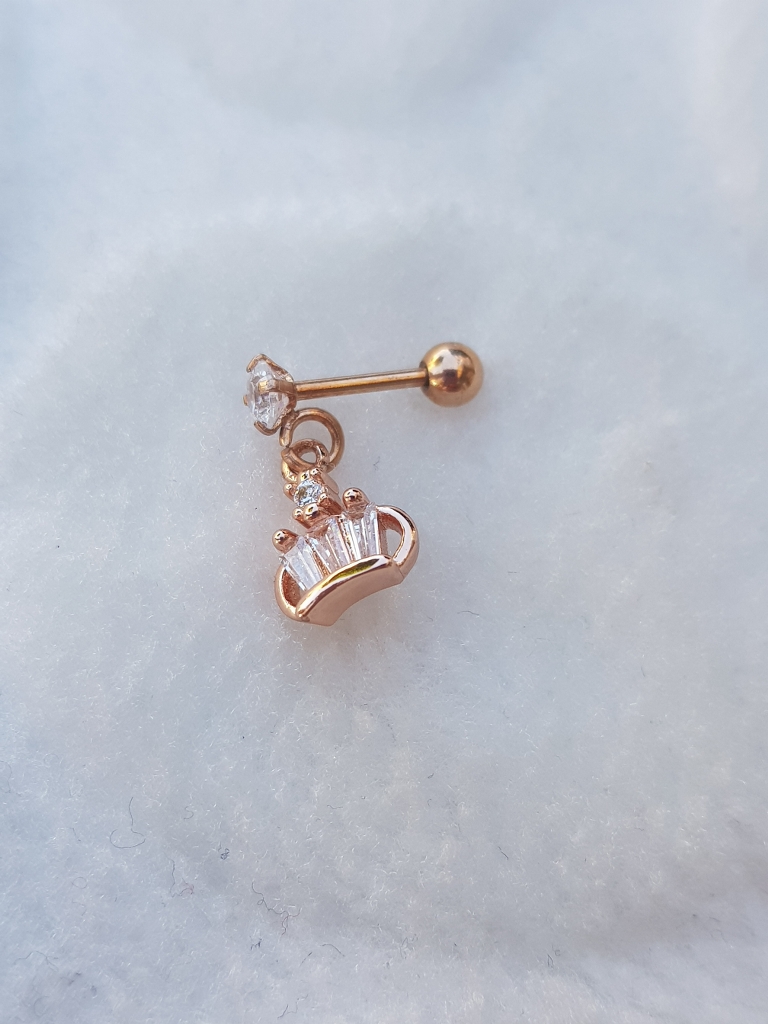 Tragus Küpe Piercing Çelik