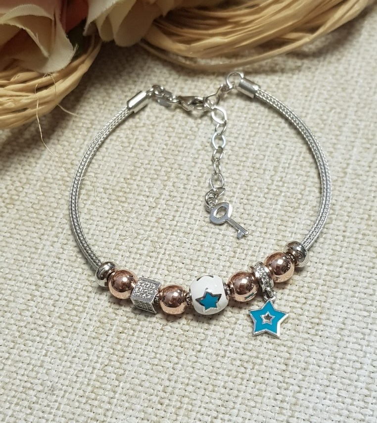 Pandora Modeli Charm Gümüş Bileklik