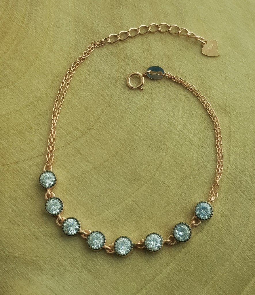 Elmas Model Gümüş Bileklik